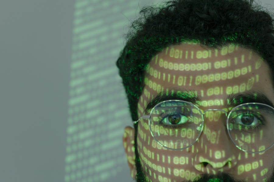 person learning to code