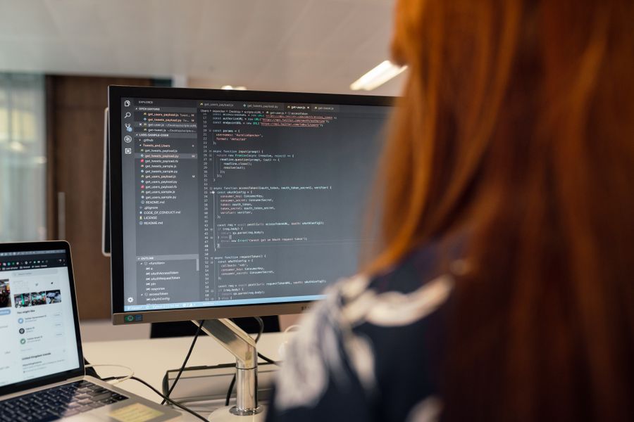 programmer working screen