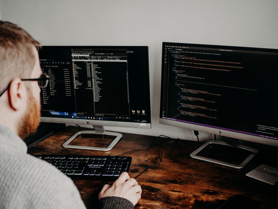 programmer working screen