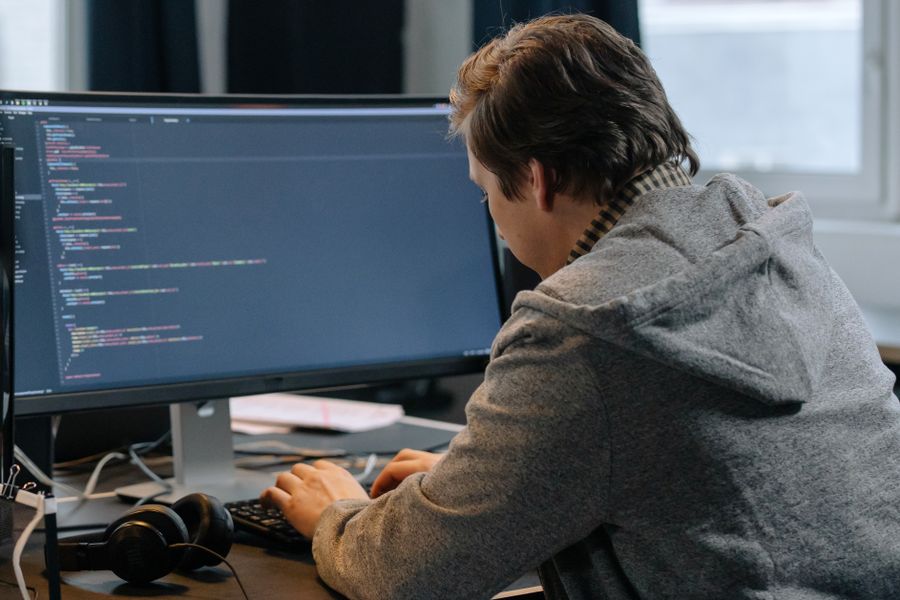 programmer working screen
