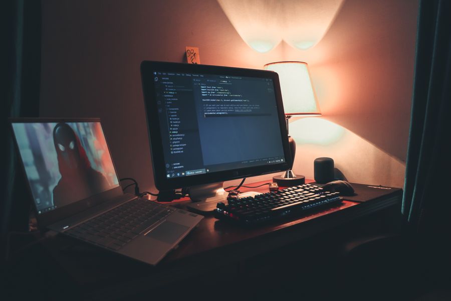 programmer working screen