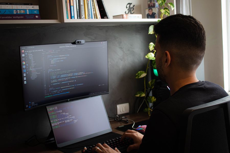 programmer working screen