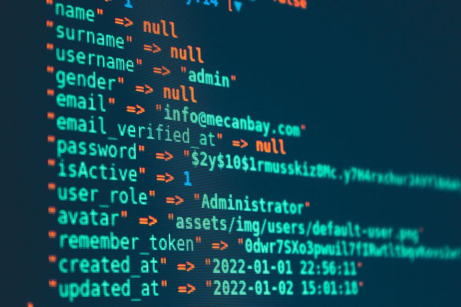 coding on screen