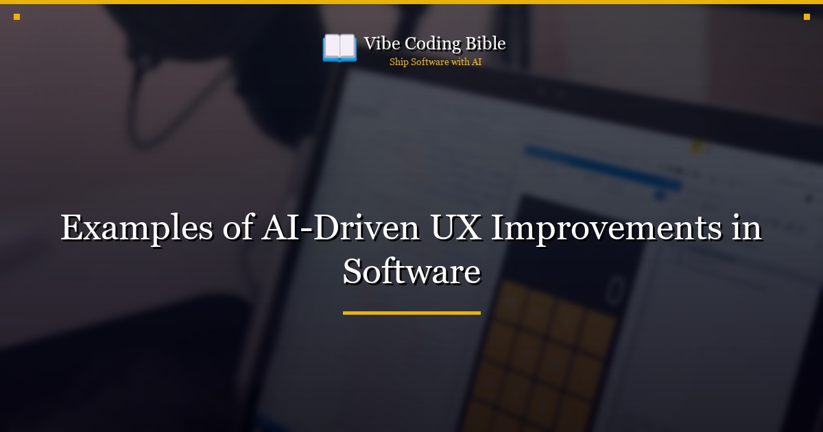 Examples of AI-Driven UX Improvements in Software