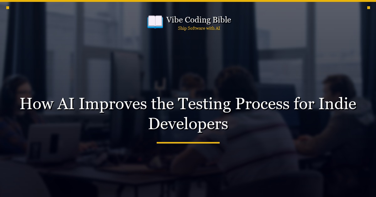 How AI Improves the Testing Process for Indie Developers