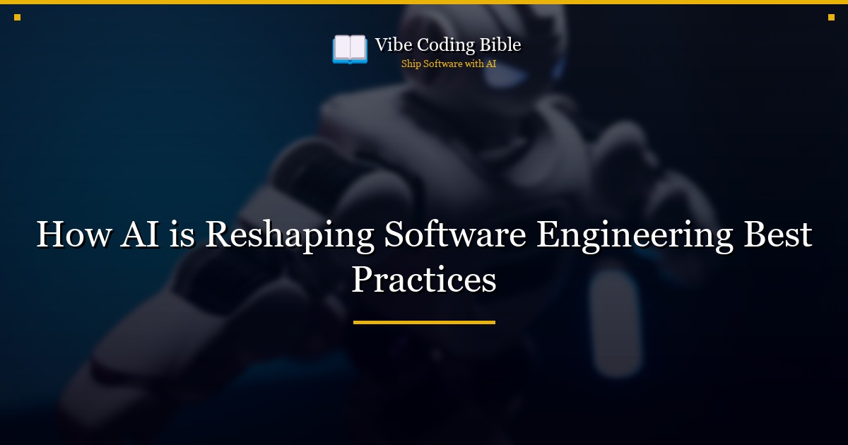 How AI is Reshaping Software Engineering Best Practices