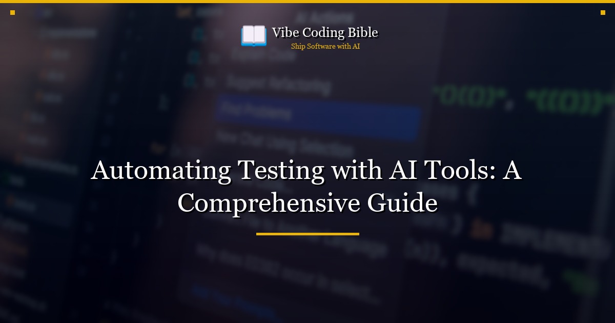 Automating Testing with AI Tools: A Comprehensive Guide