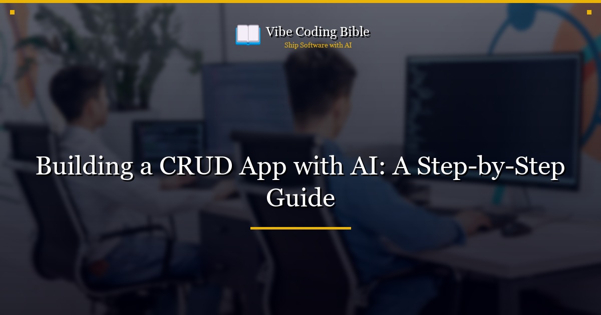 Building a CRUD App with AI: A Step-by-Step Guide