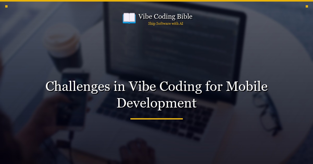 Challenges in Vibe Coding for Mobile Development