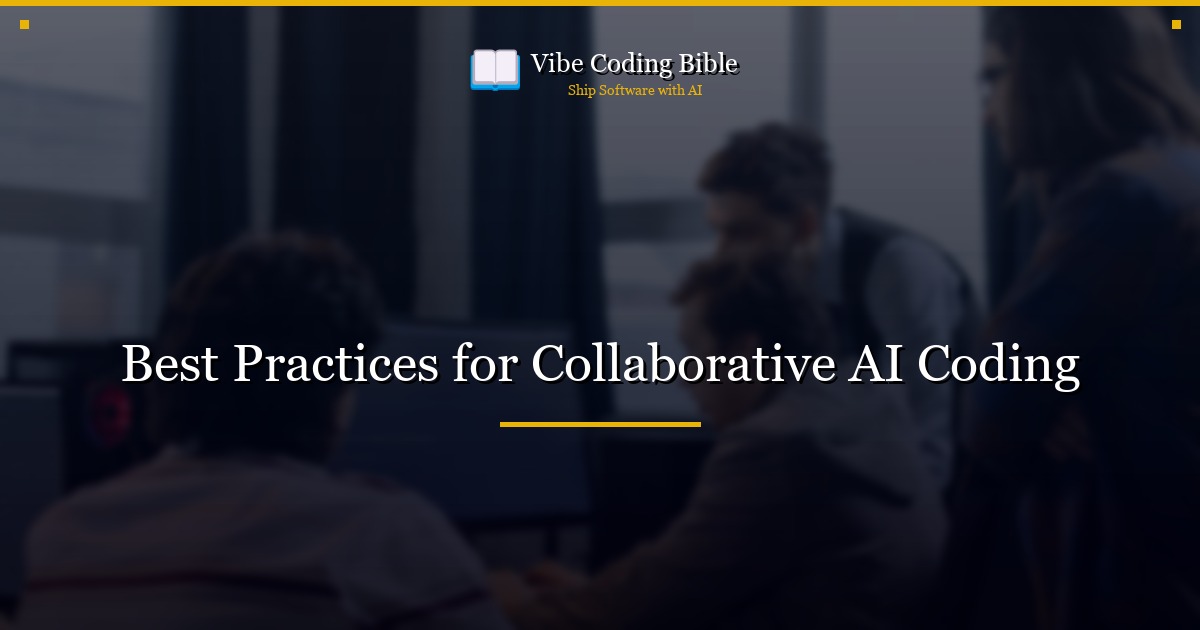 Best Practices for Collaborative AI Coding
