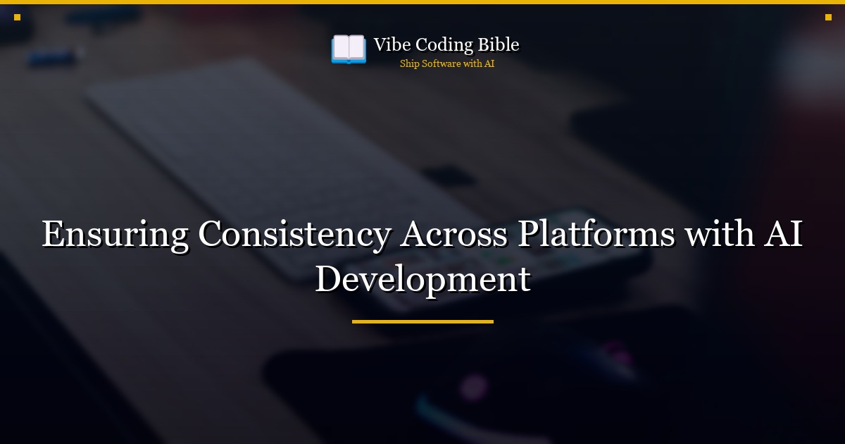 Ensuring Consistency Across Platforms with AI Development