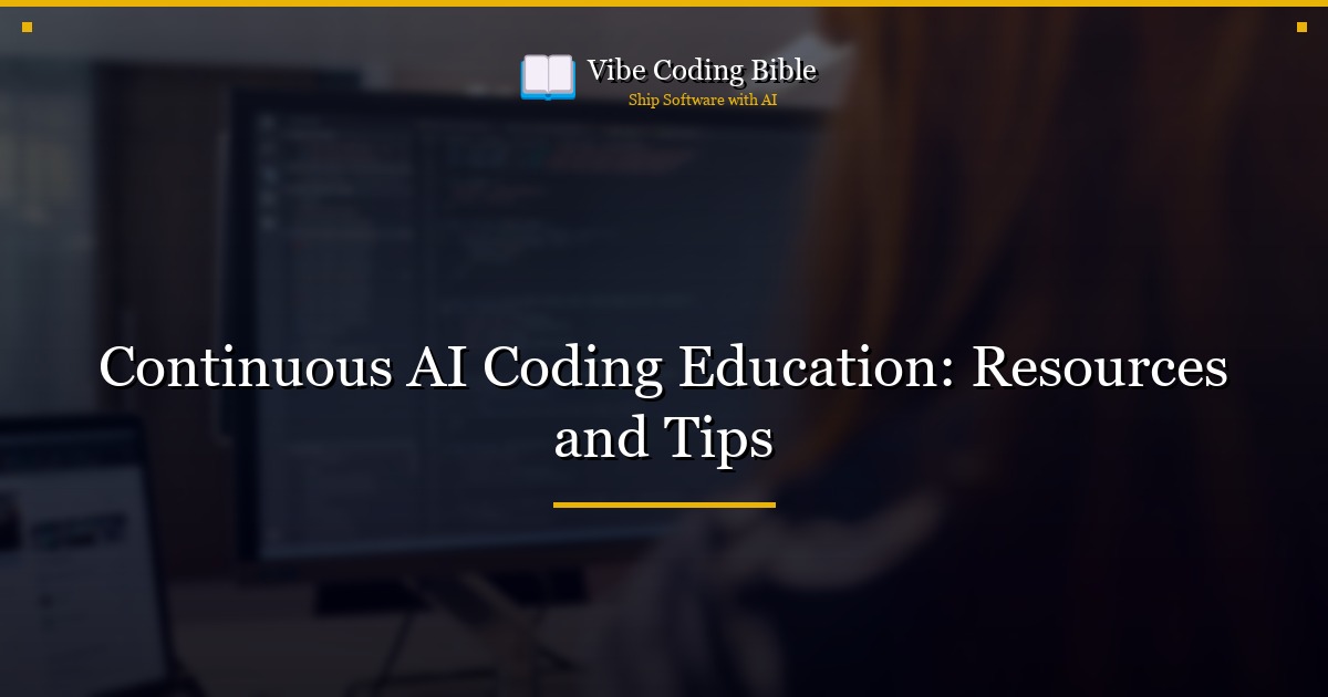 Continuous AI Coding Education: Resources and Tips