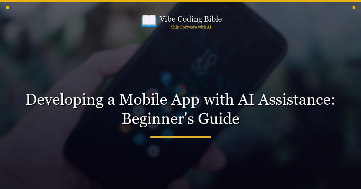 Developing a Mobile App with AI Assistance: Beginner's Guide