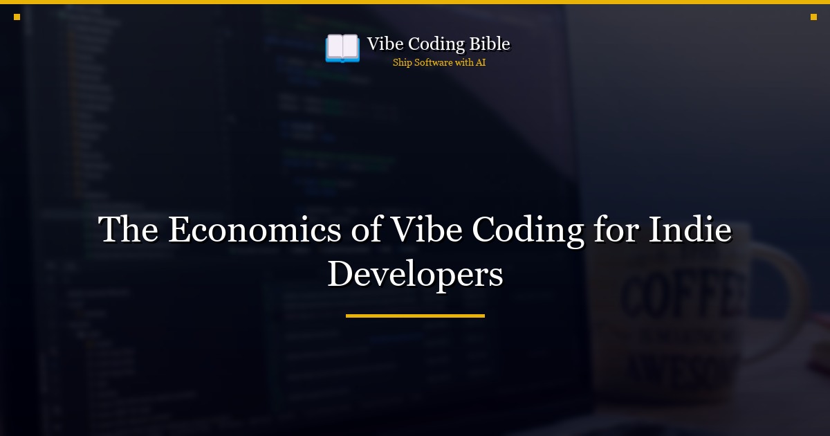 The Economics of Vibe Coding for Indie Developers