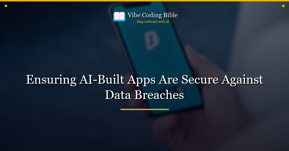 Ensuring AI-Built Apps Are Secure Against Data Breaches