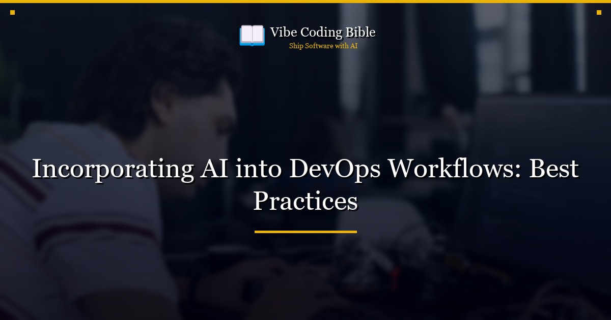 Incorporating AI into DevOps Workflows: Best Practices