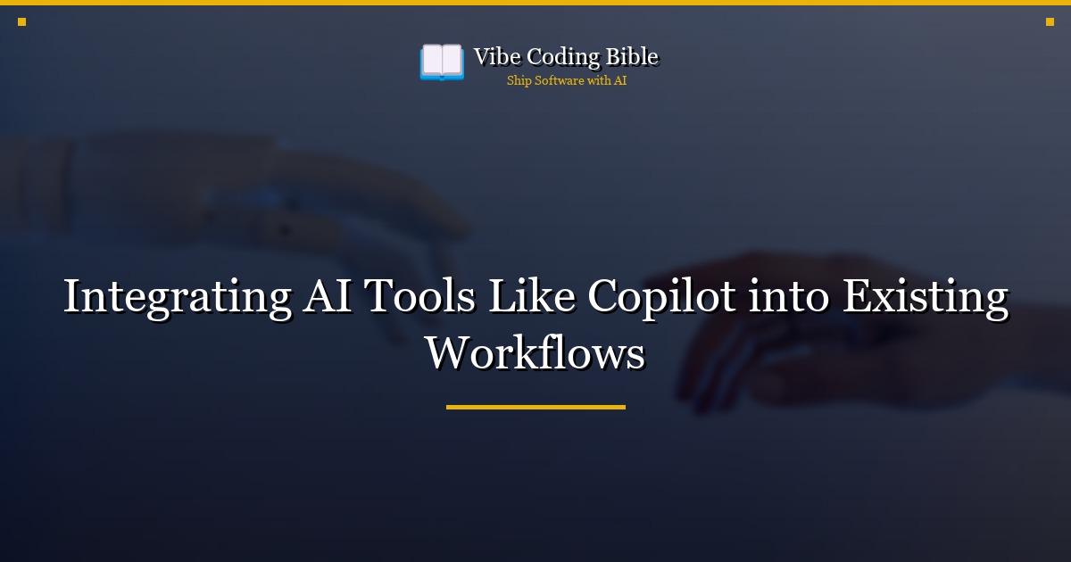 Integrating AI Tools Like Copilot into Existing Workflows