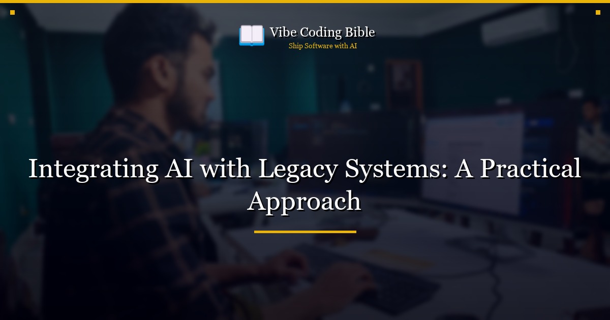 Integrating AI with Legacy Systems: A Practical Approach
