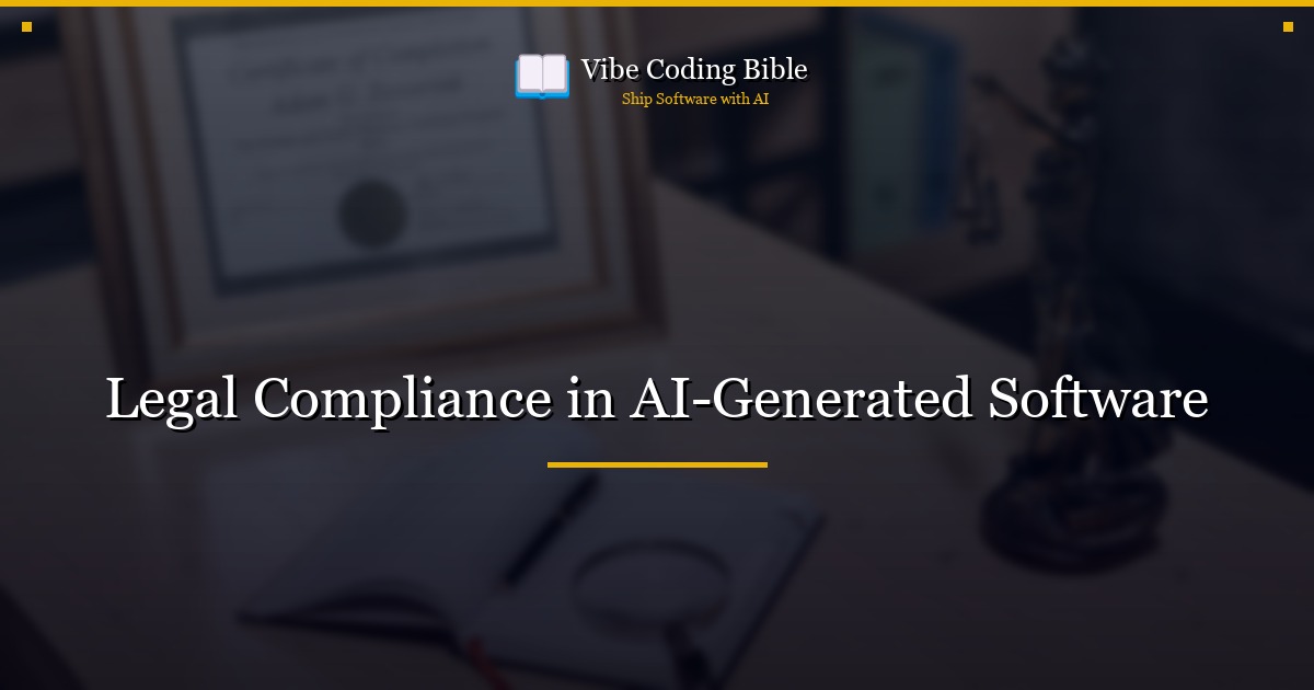 Legal Compliance in AI-Generated Software