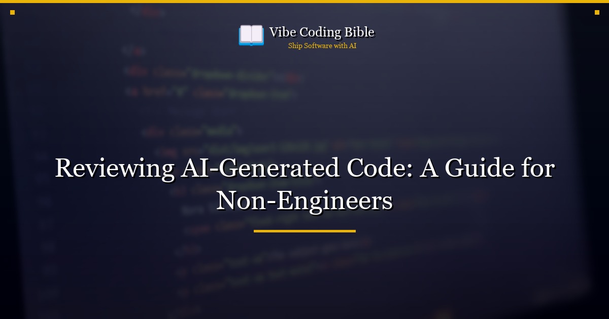 Reviewing AI-Generated Code: A Guide for Non-Engineers