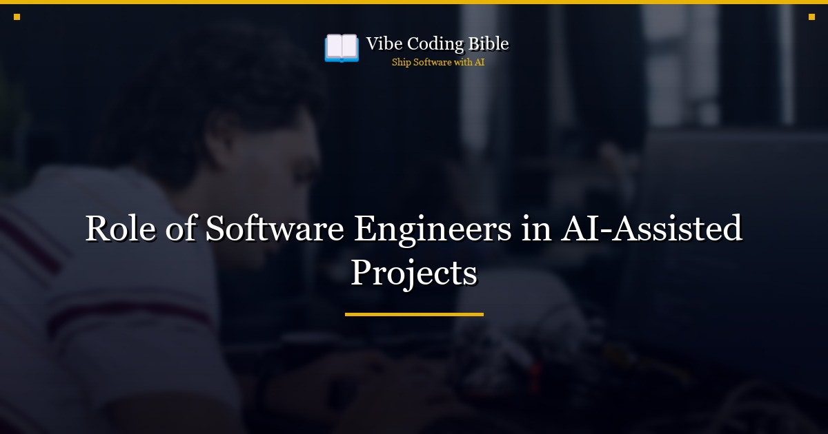 Role of Software Engineers in AI-Assisted Projects