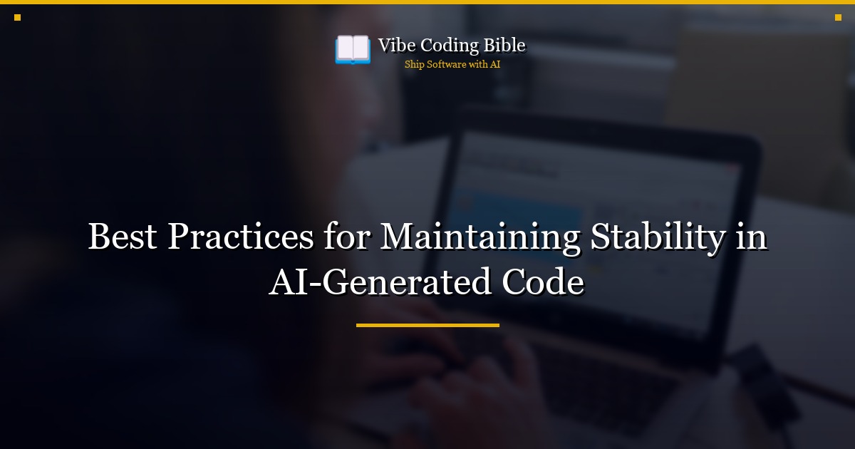 Best Practices for Maintaining Stability in AI-Generated Code
