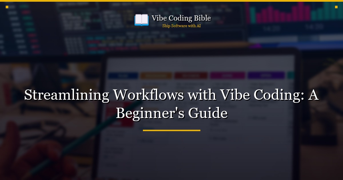 Streamlining Workflows with Vibe Coding: A Beginner's Guide