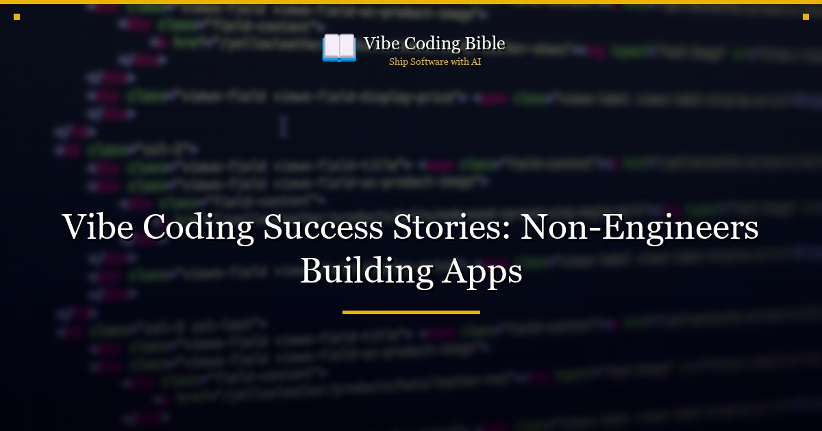 Vibe Coding Success Stories: Non-Engineers Building Apps
