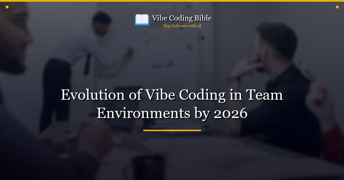 Evolution of Vibe Coding in Team Environments by 2026
