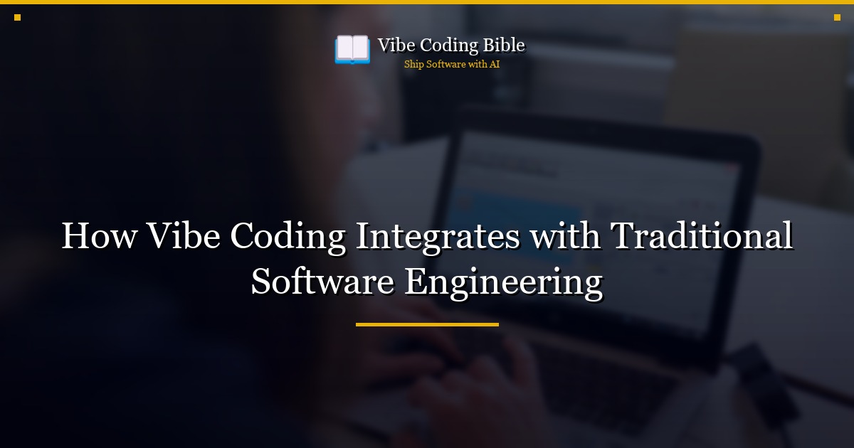 How Vibe Coding Integrates with Traditional Software Engineering