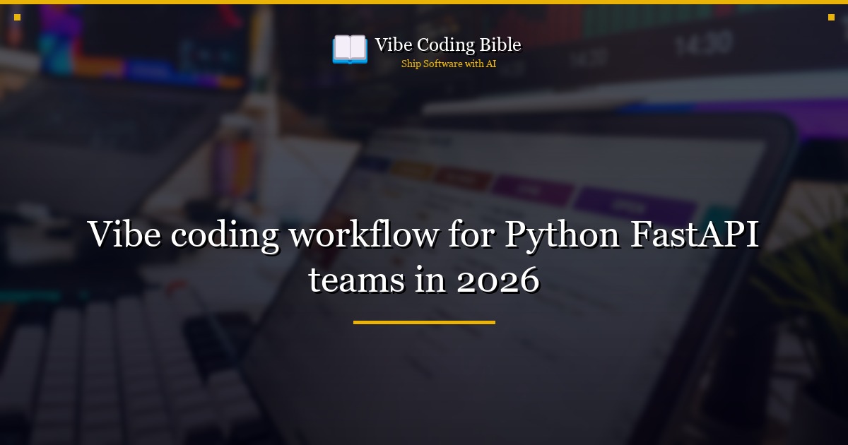 Vibe coding workflow for Python FastAPI teams in 2026