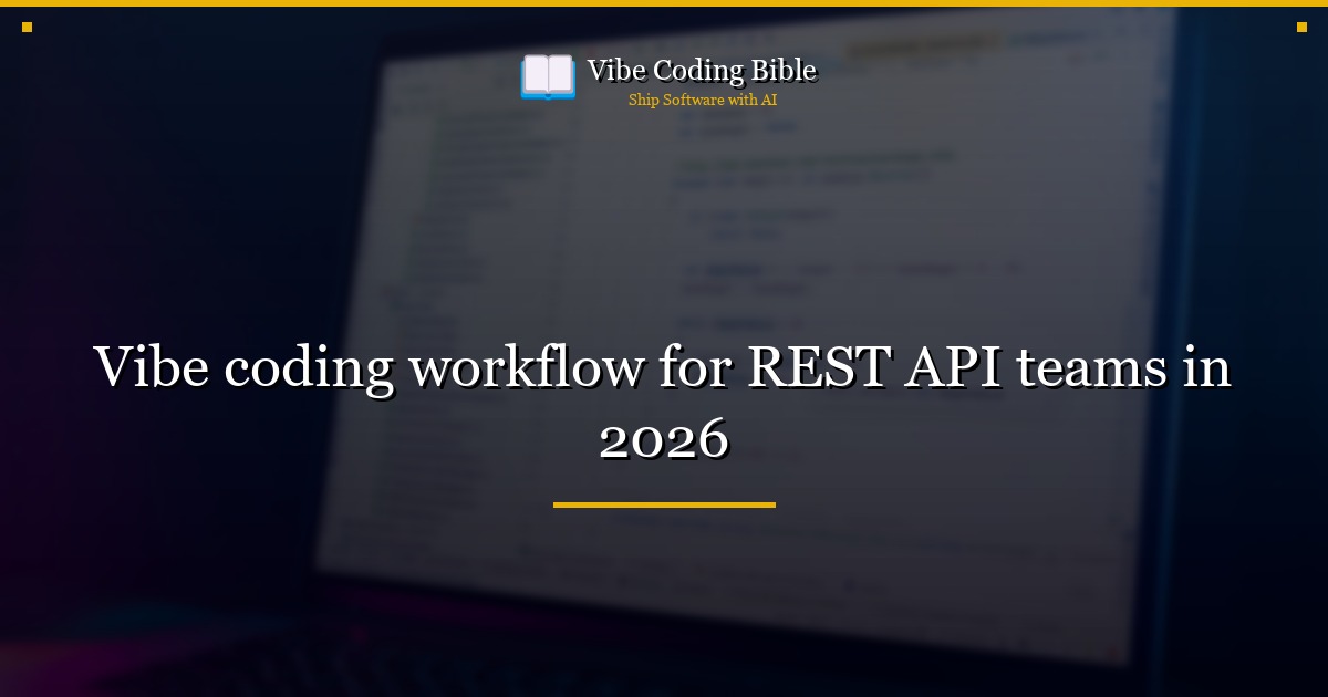 Vibe coding workflow for REST API teams in 2026