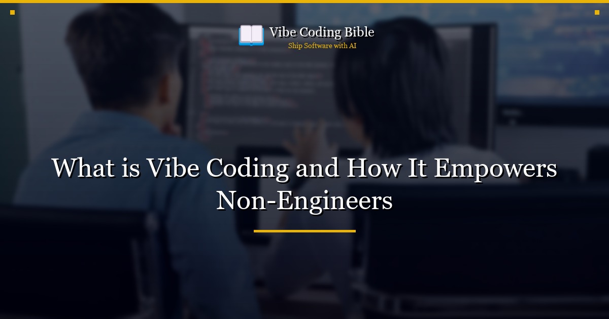 What is Vibe Coding and How It Empowers Non-Engineers