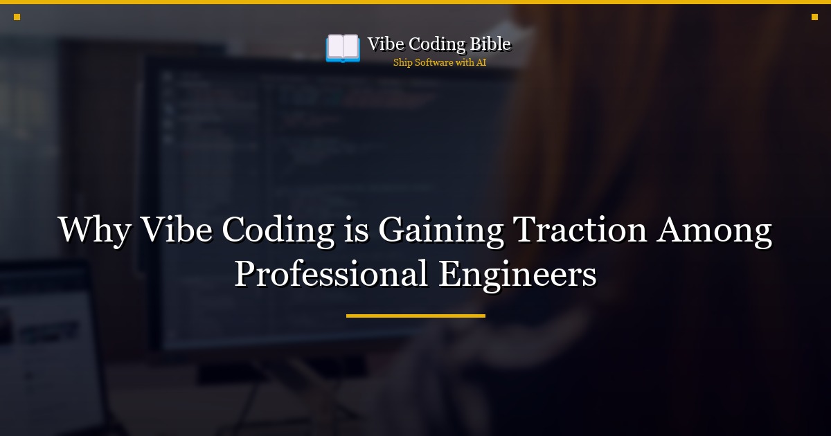 Why Vibe Coding is Gaining Traction Among Professional Engineers